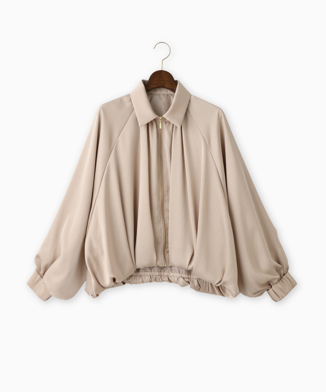 ヴィンテージサテン衿付きブルゾン