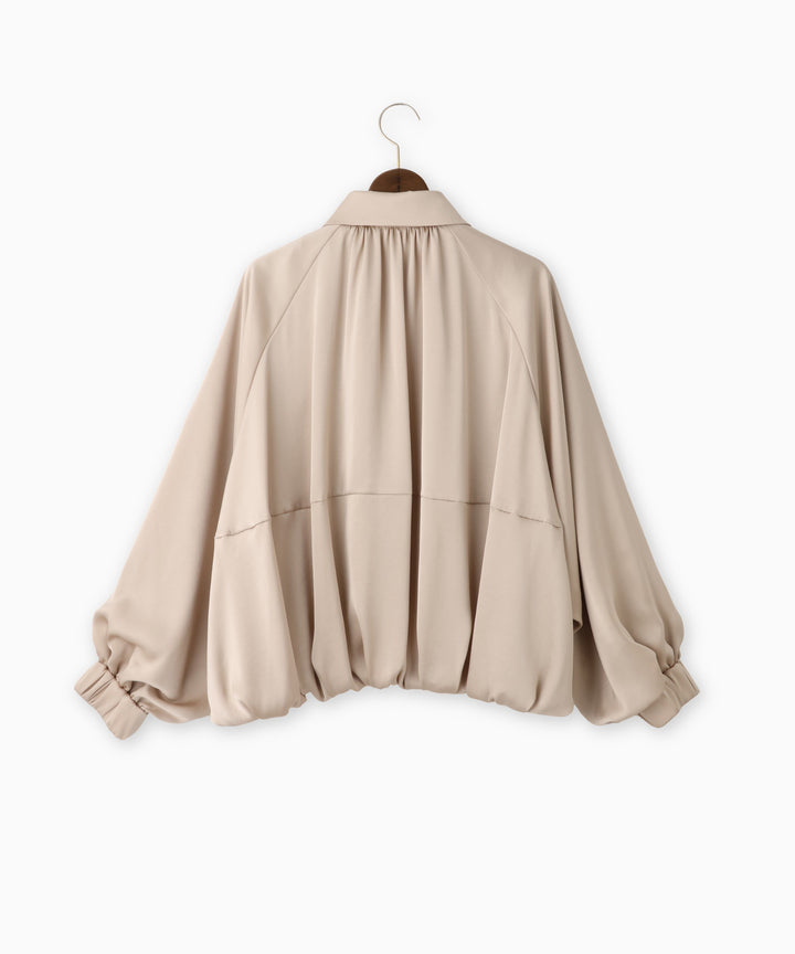 ヴィンテージサテン衿付きブルゾン