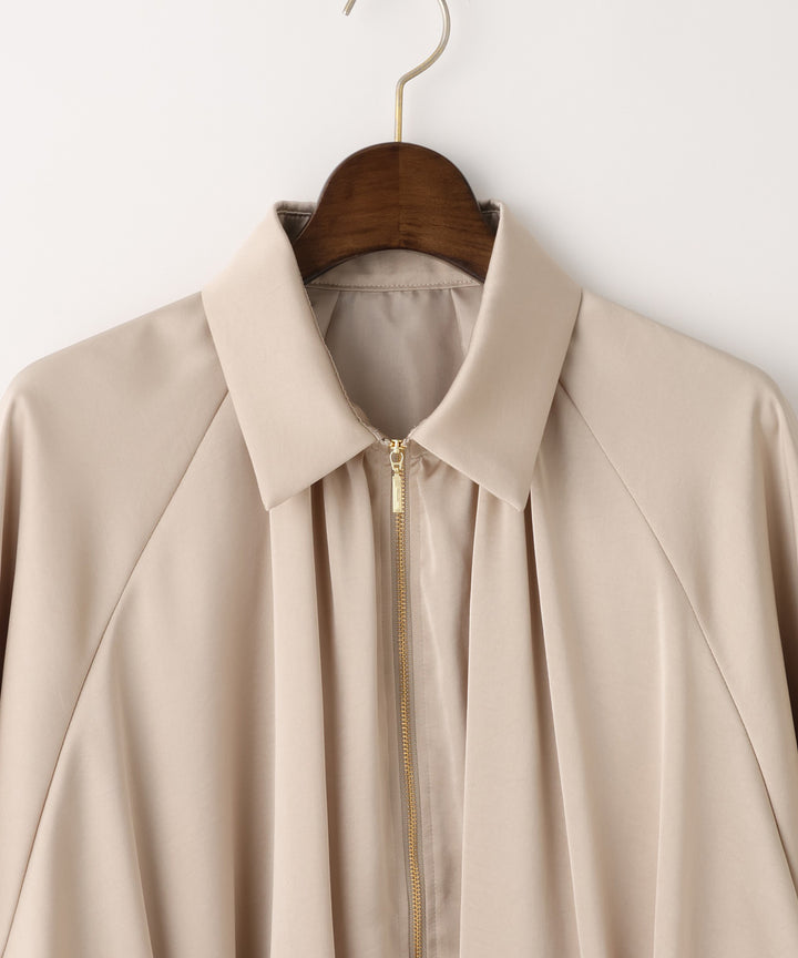 ヴィンテージサテン衿付きブルゾン