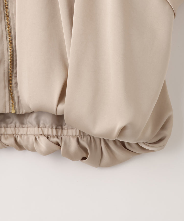 ヴィンテージサテン衿付きブルゾン