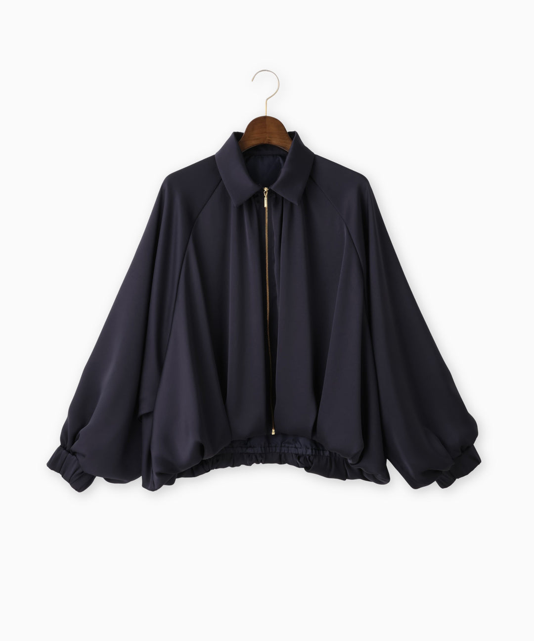 ヴィンテージサテン衿付きブルゾン