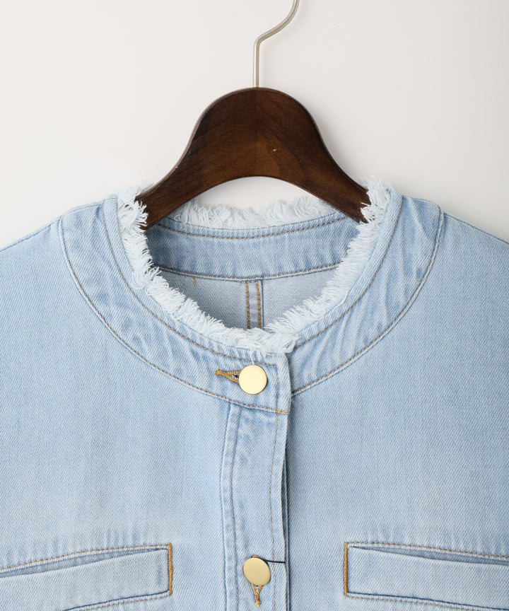 Denim blouson