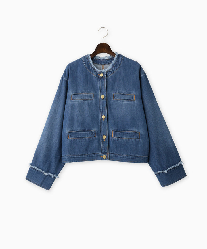 Denim blouson