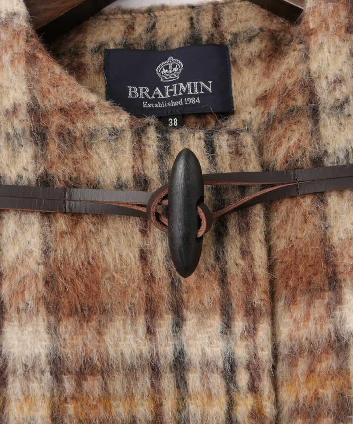 シャギーチェックダッフル