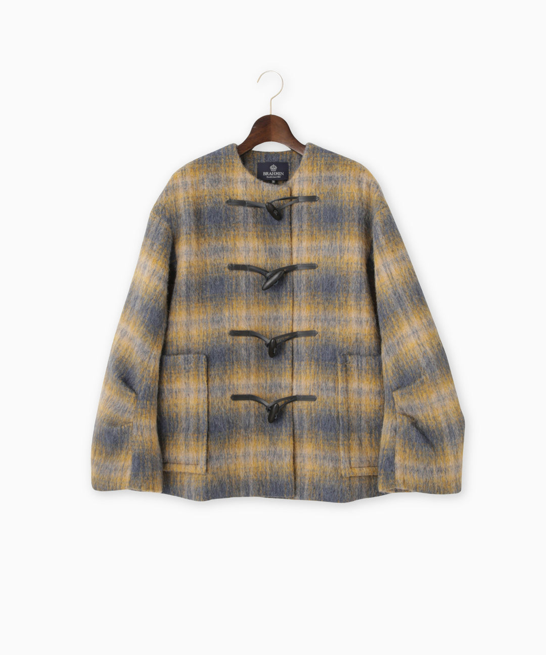 シャギーチェックダッフル