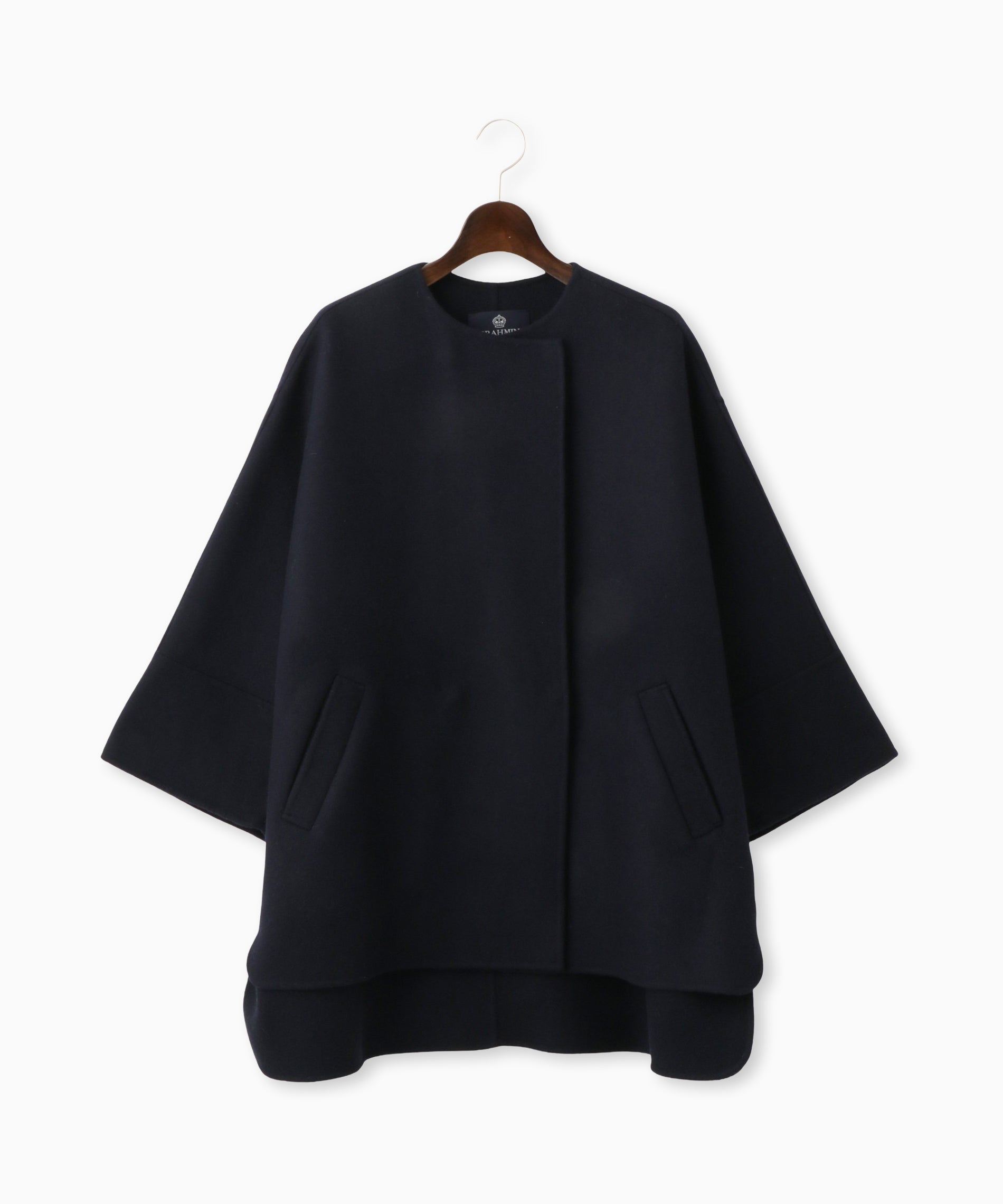 ノーカラーポンチョコート – FACE SANS FARD