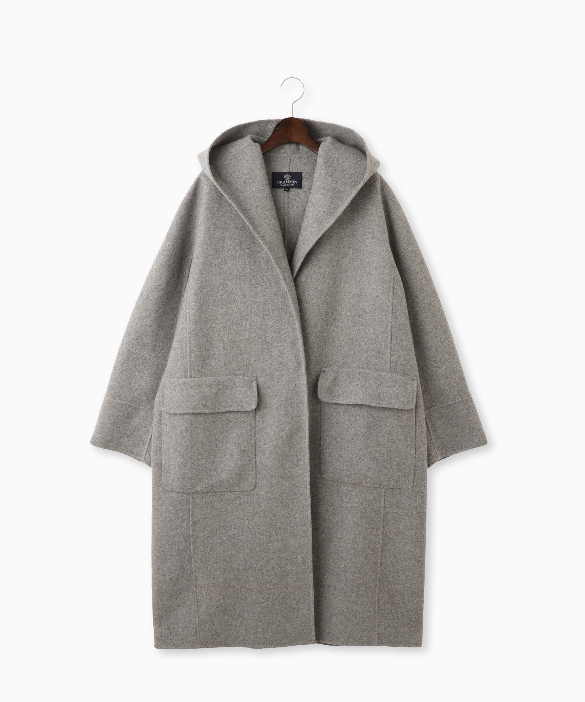 pas de calais 美品 ウールフードコート グレー 38 pas de calais 美品 ウールフードコート グレー 38 - メルカリ