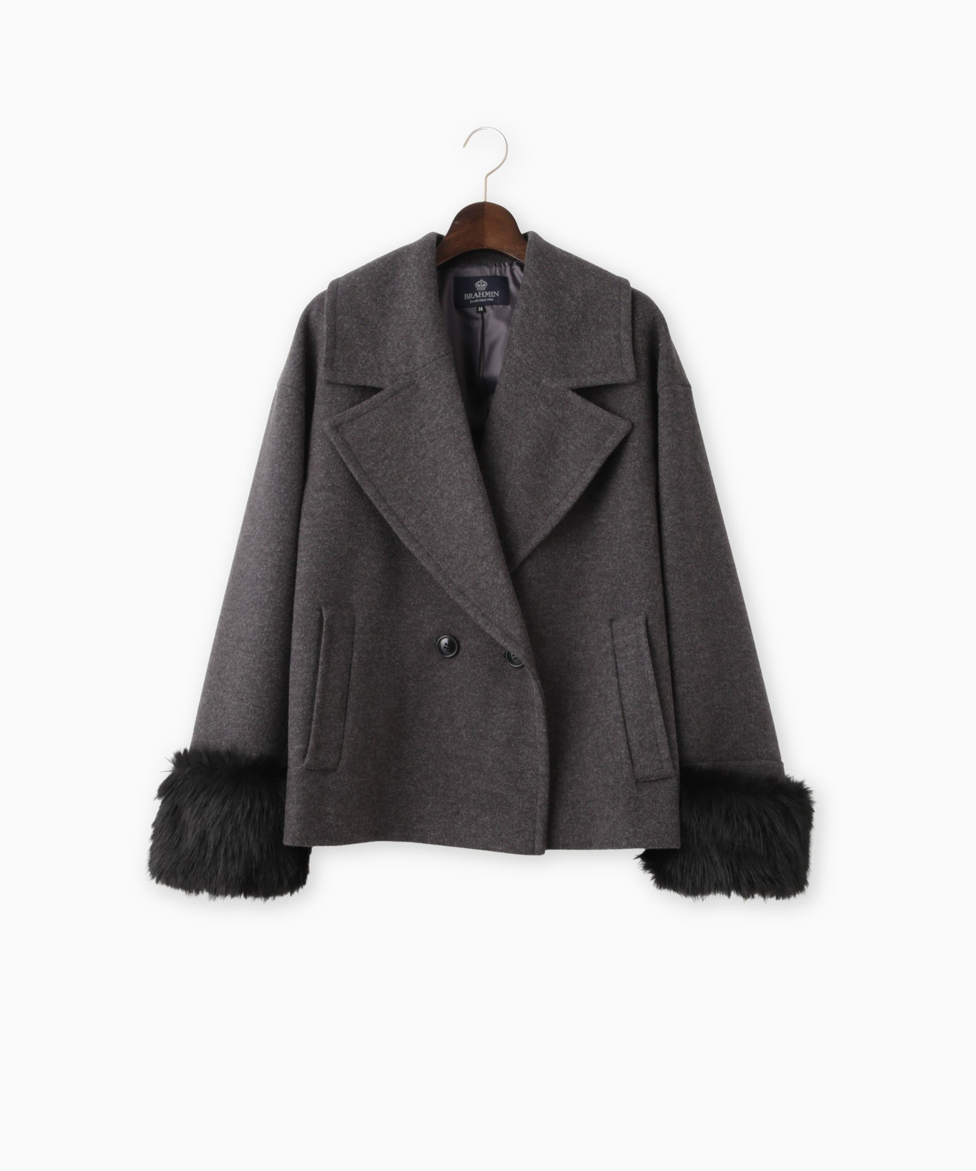 ジャージーメルトンショートPコート – FACE SANS FARD