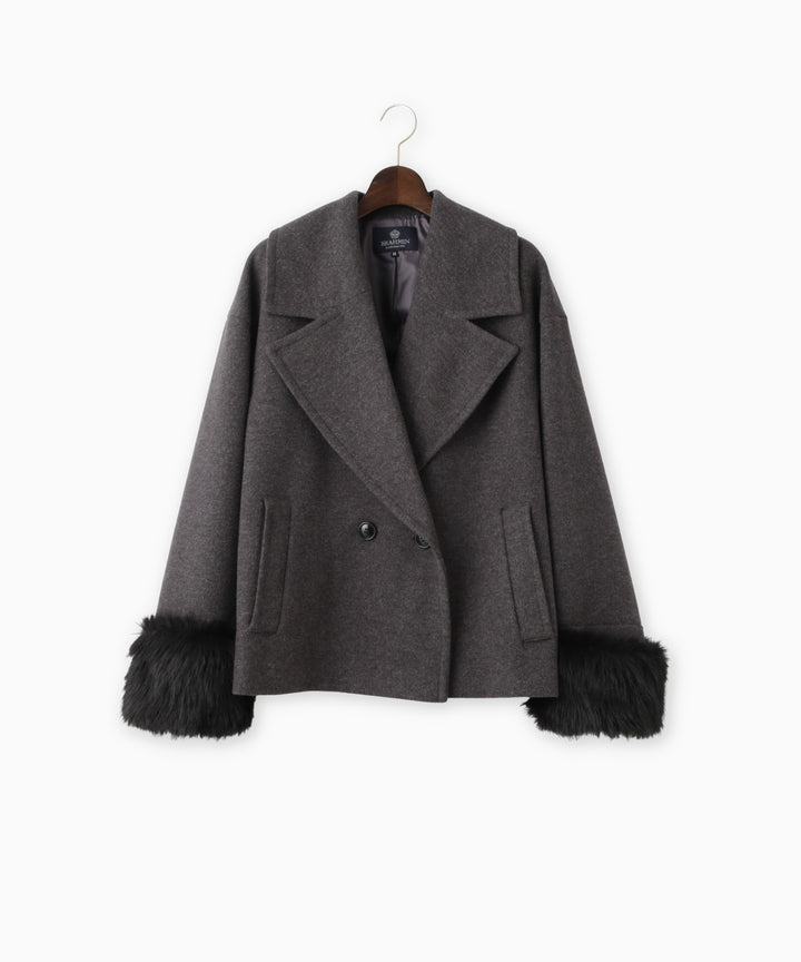 ジャージーメルトンショートPコート