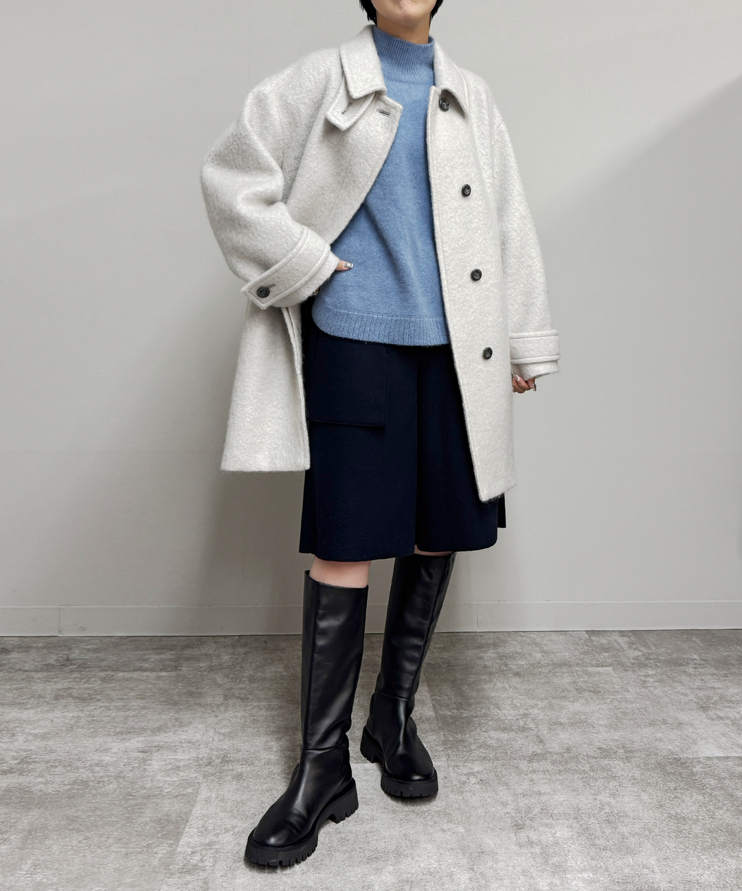 シープモヘヤ2WAYステンカラーコート