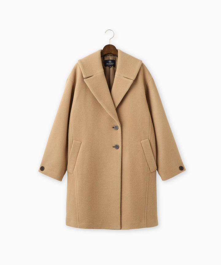 ウールメルトンレディライクコート