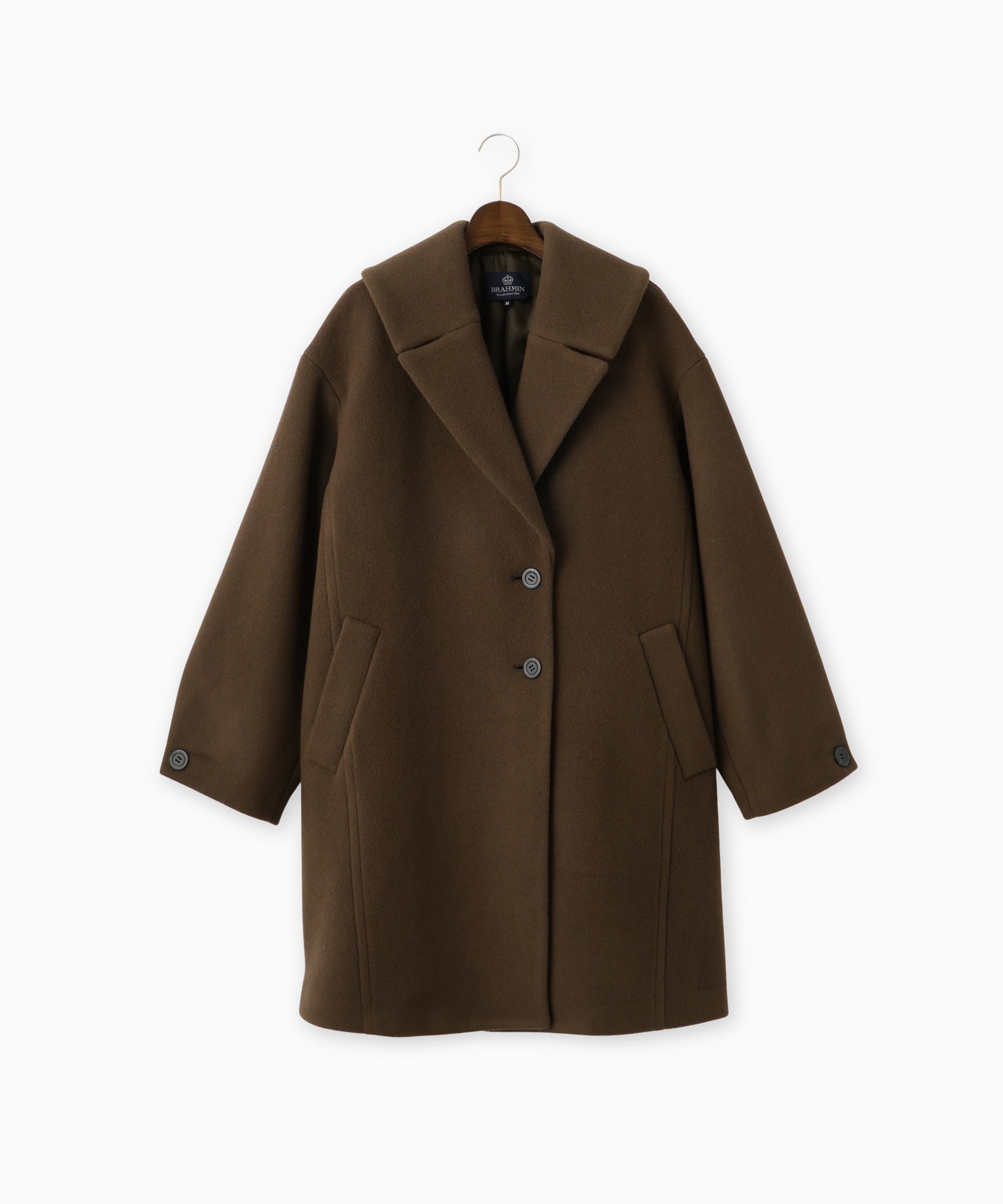 ウールメルトンレディライクコート – FACE SANS FARD