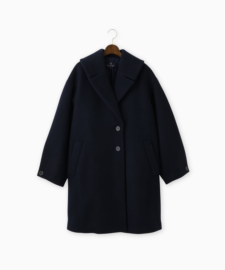 ウールメルトンレディライクコート