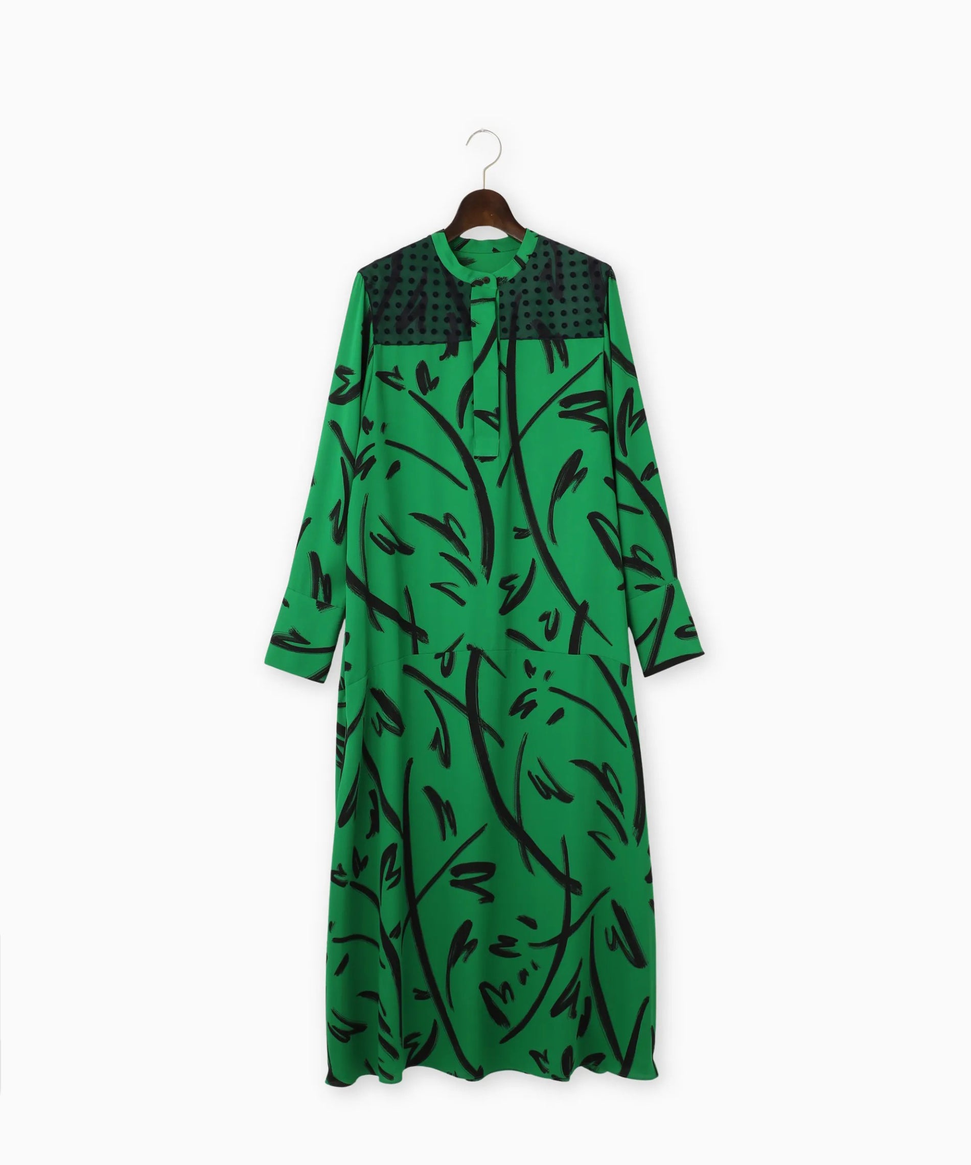 アートプリントロングワンピース – FACE SANS FARD