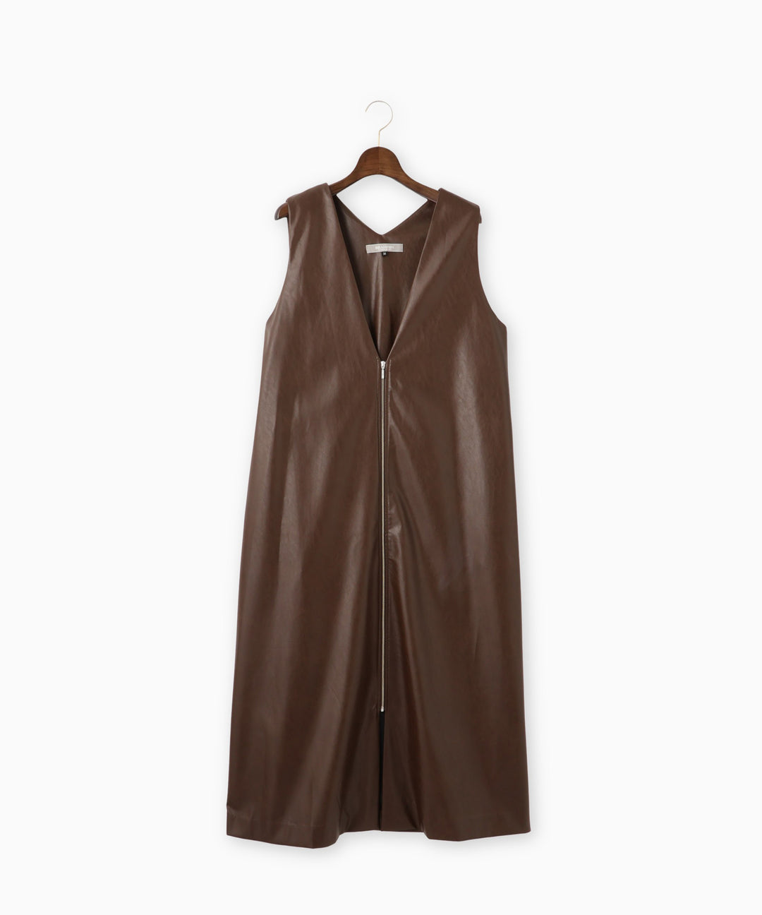 Vネックレザージャンスカ