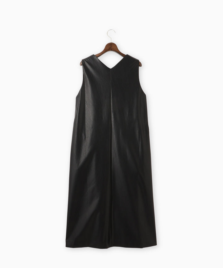 Vネックレザージャンスカ