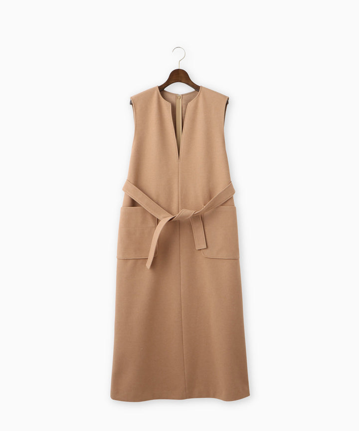 ヒートウォームジャージーメルトンワンピース