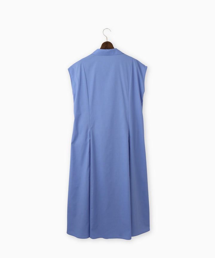 Vネックレースアップワンピース