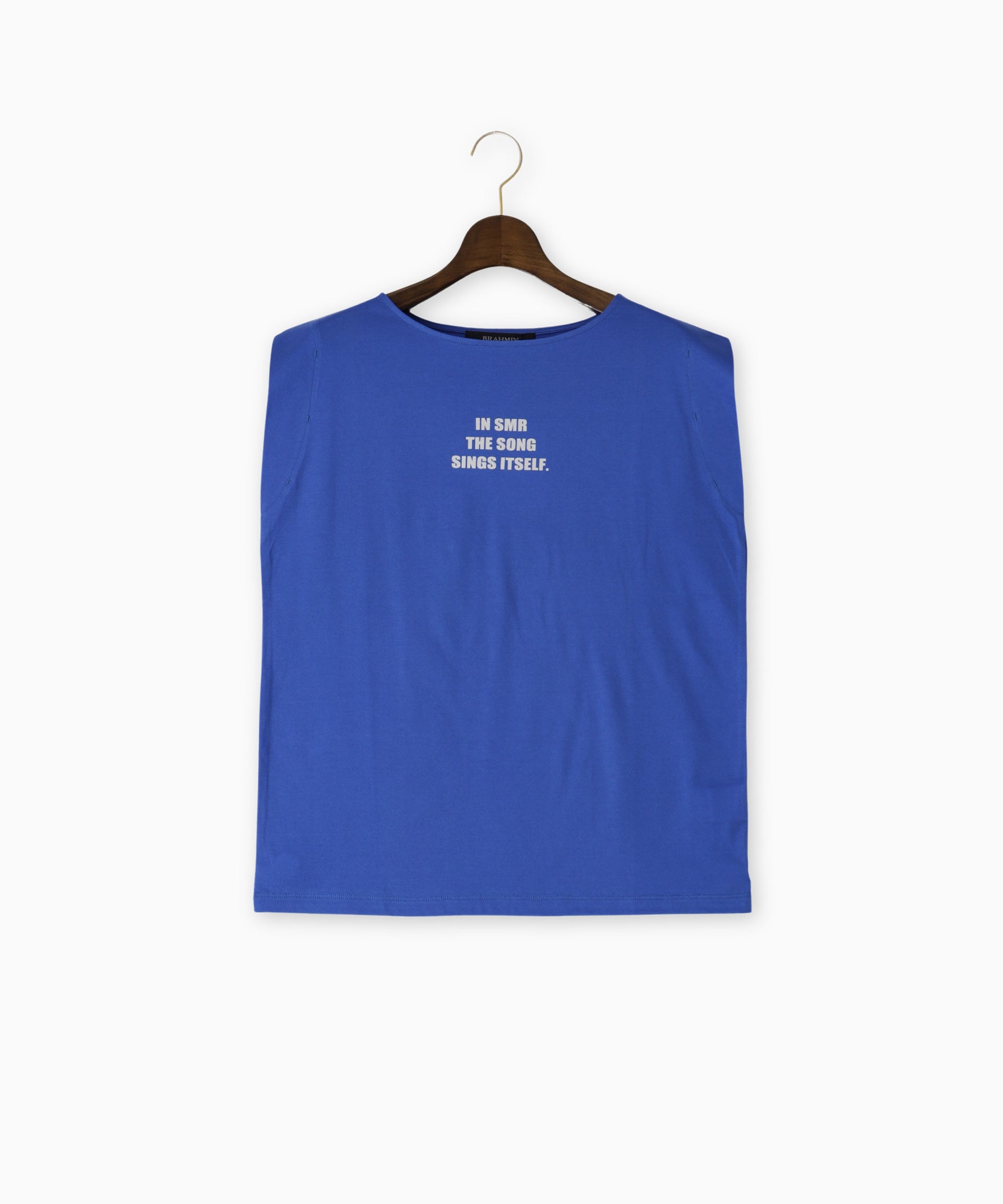 SALE　40％OFF　ブラーミン　シンプルロゴノースリーブTシャツ　丸首カットソー　クルーネック　日本製　あすつく　B80306　新作春夏物　売れ筋商品|||BRAHMIN　ネコポス可能 シンプルロゴノースリーブTシャツ – FACE SANS FARD