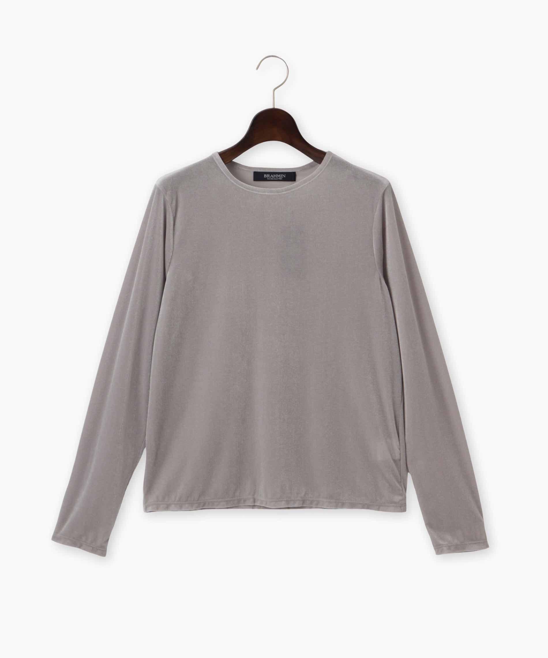 ベロアトリコットクルーネックトップス – FACE SANS FARD