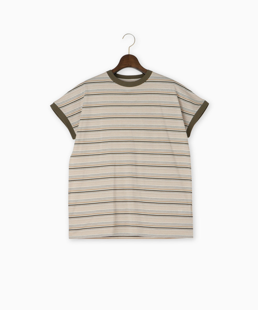 シルケットラメボーダーTシャツ