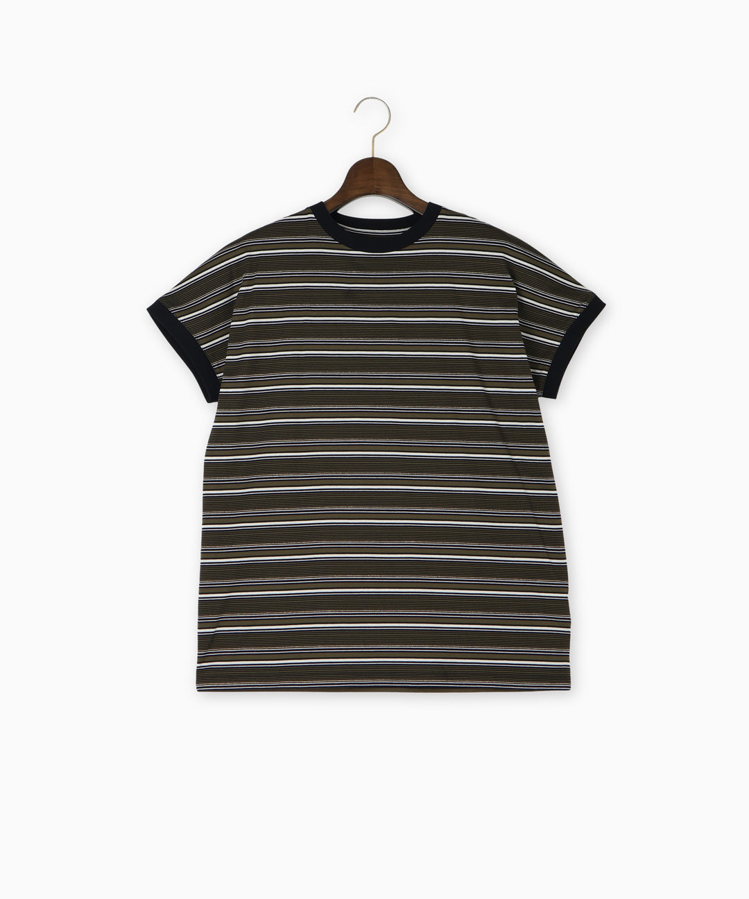 シルケットラメボーダーTシャツ