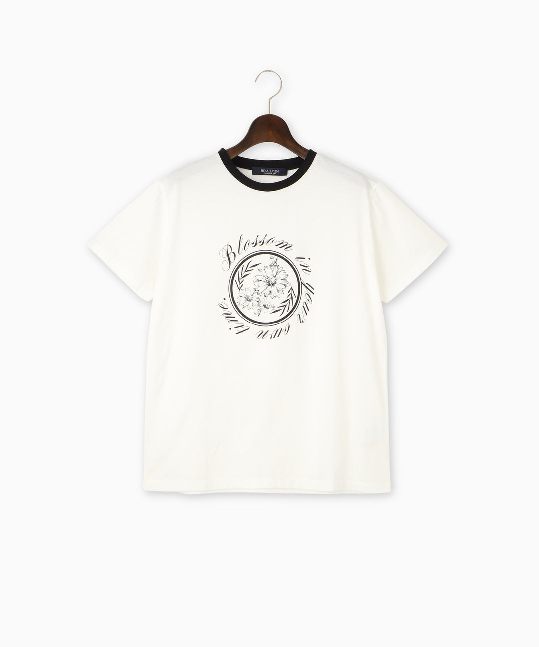 フラワーモチーフカレッジロゴTシャツ