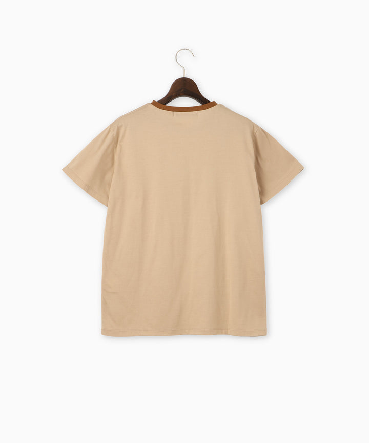 フラワーモチーフカレッジロゴTシャツ
