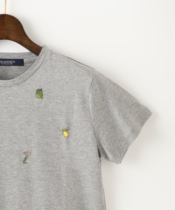 モチーフ刺繍Tシャツ