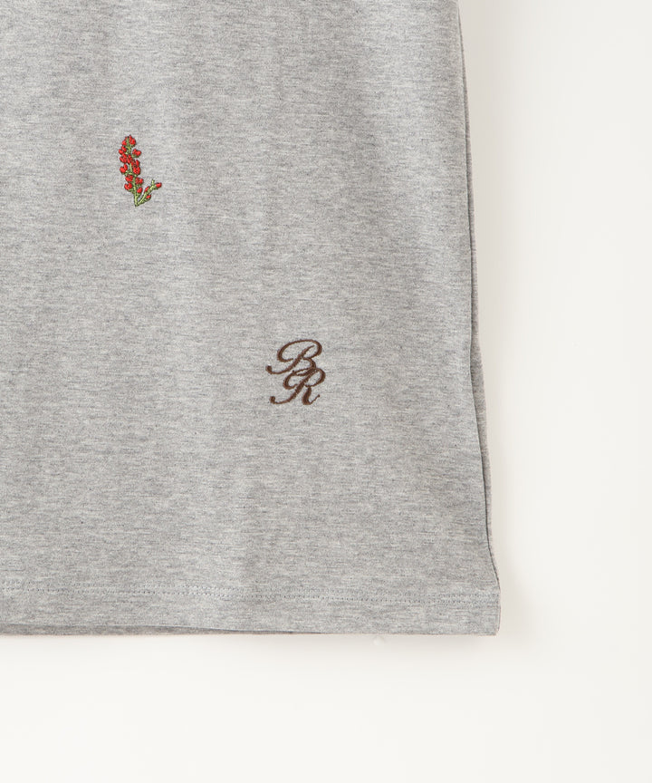 モチーフ刺繍Tシャツ