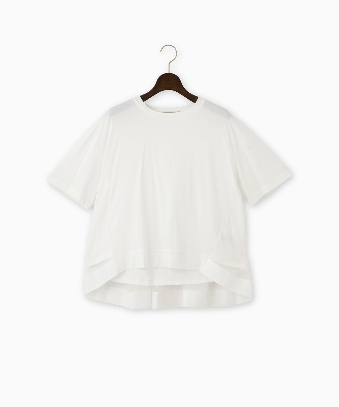 異素材ドッキングTシャツ