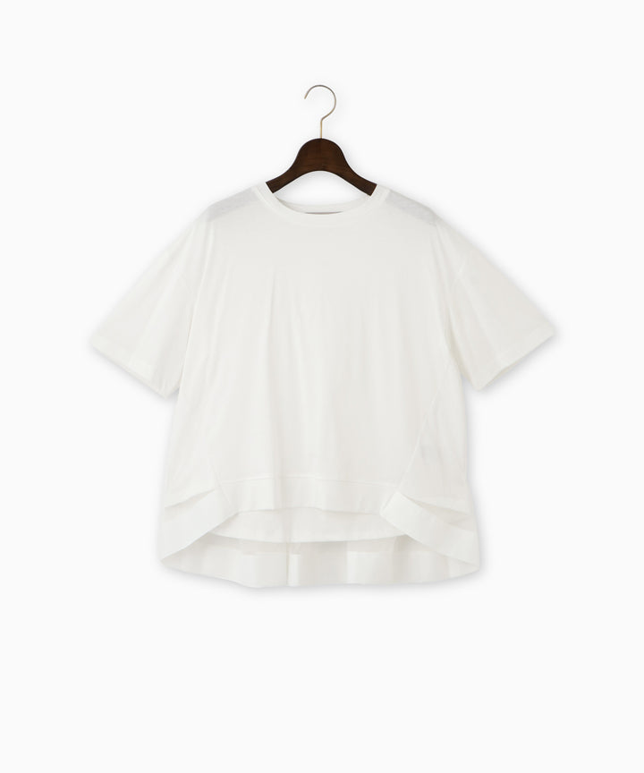 異素材ドッキングTシャツ