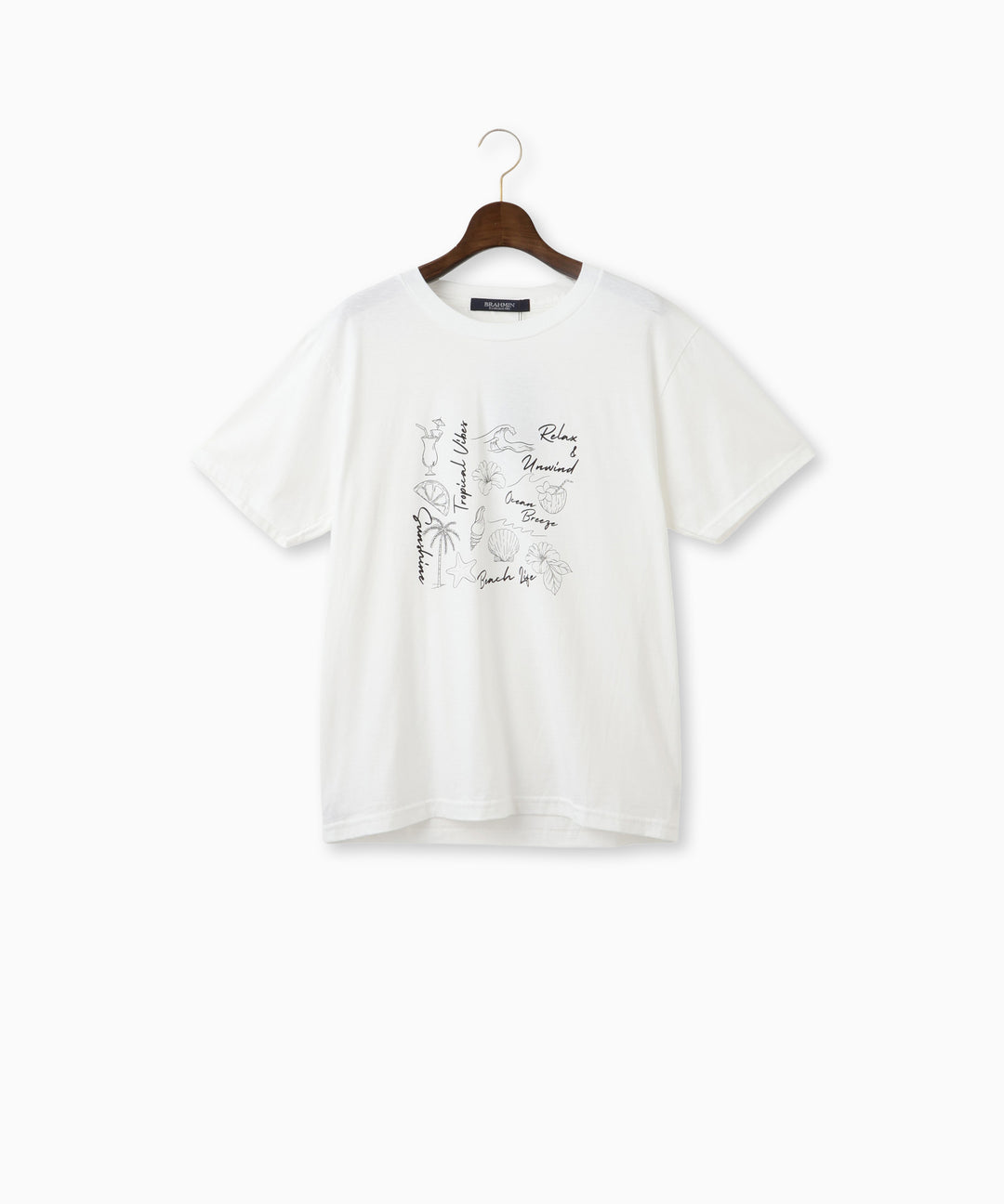 アートラインプリントTシャツ