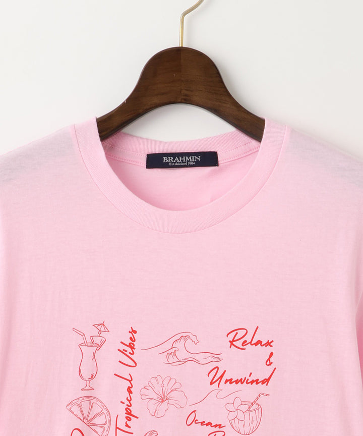 アートラインプリントTシャツ