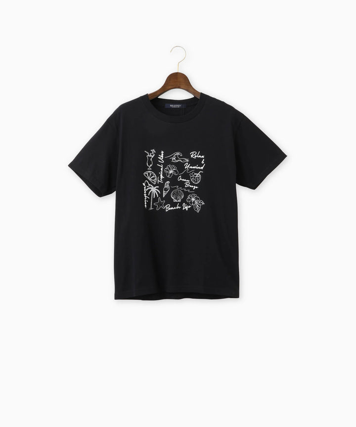 アートラインプリントTシャツ