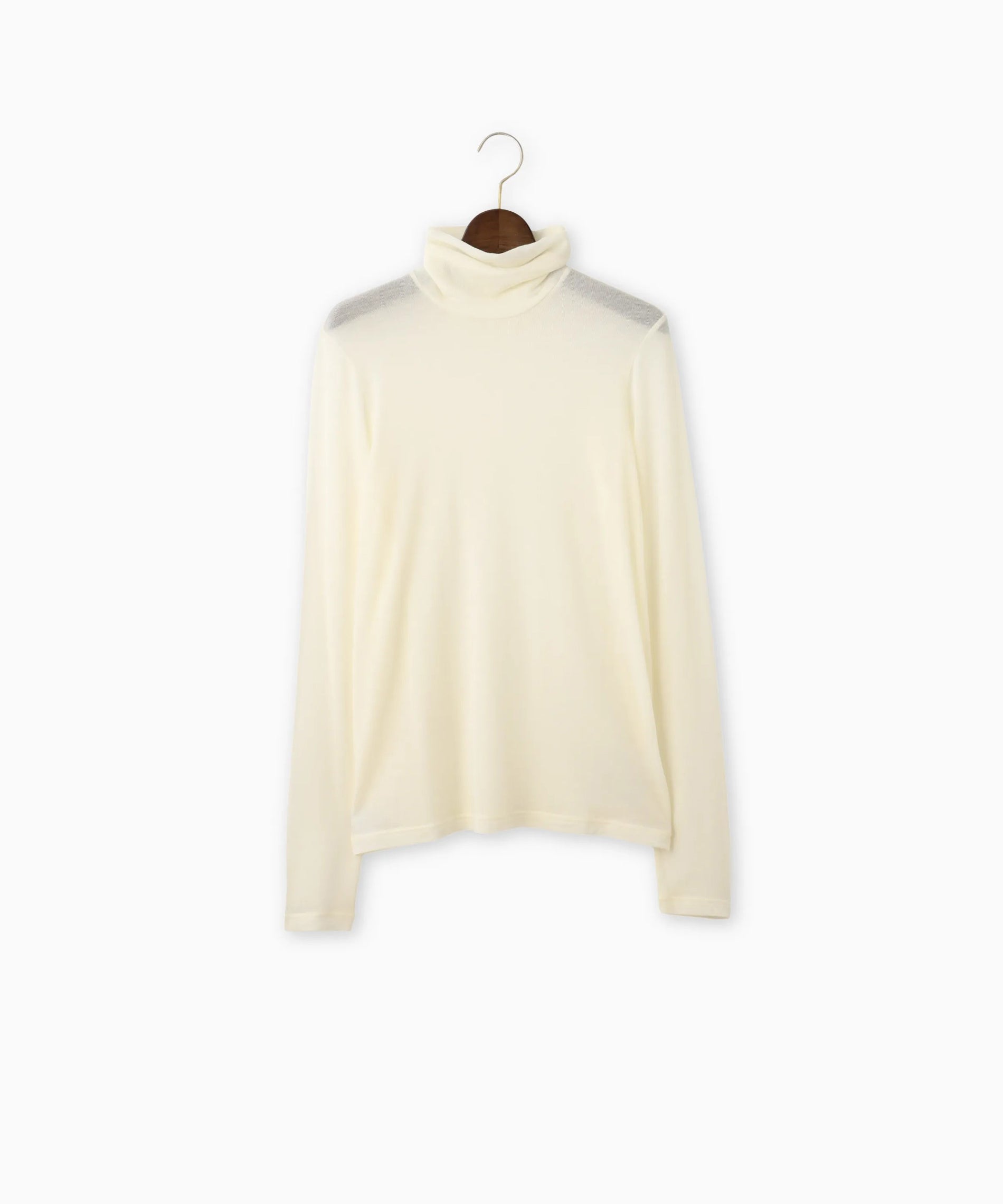 カシミアシルクシアージャージタートルネックトップス – FACE SANS FARD