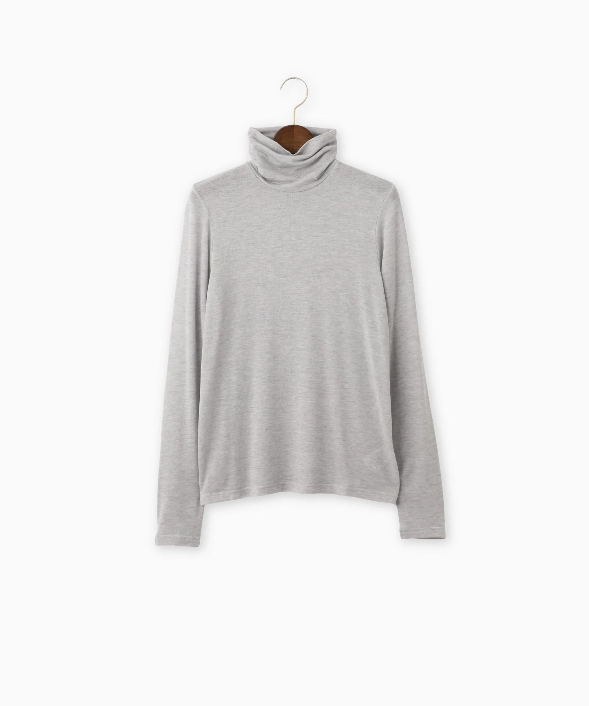 カシミアシルクシアージャージタートルネックトップス – FACE SANS FARD