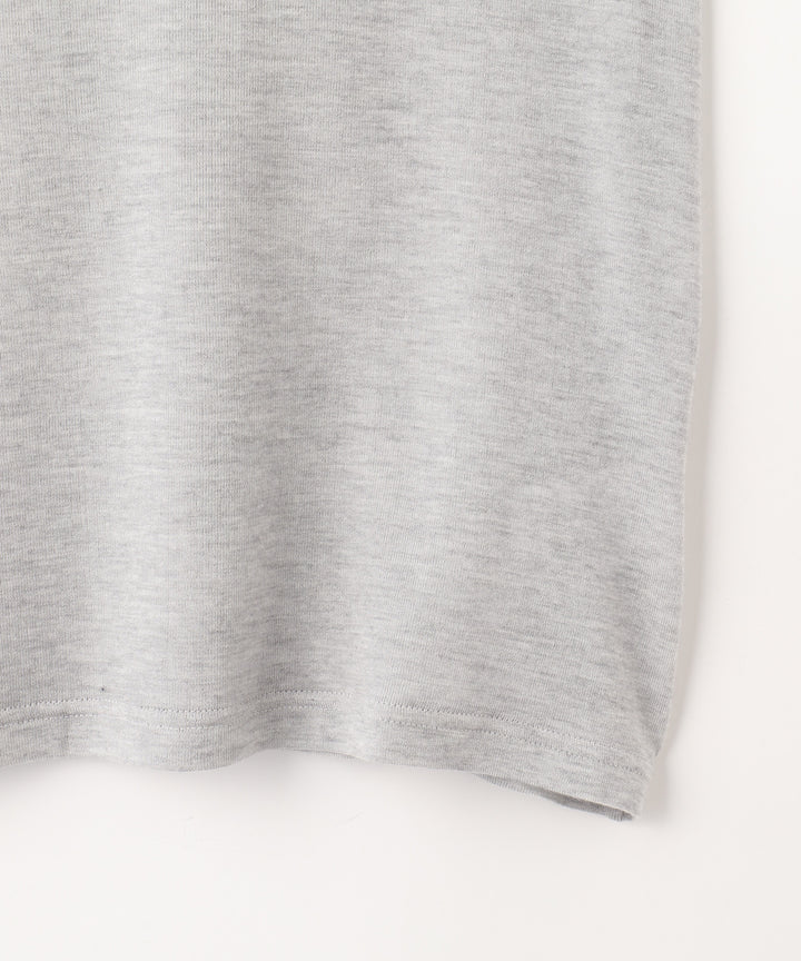 カシミアシルクシアージャージタートルネックトップス