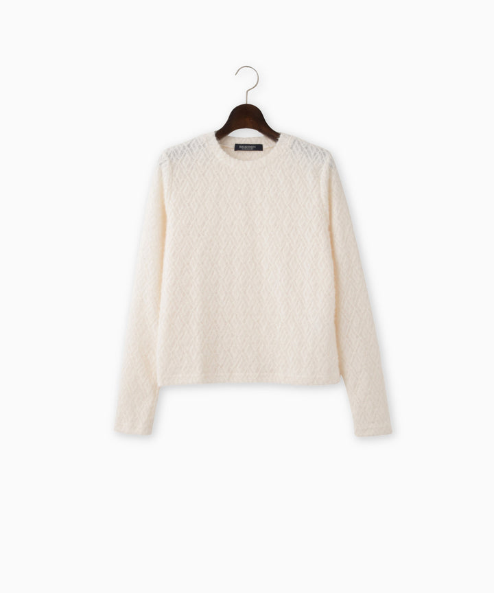 ダイヤジャガードクルーネックインナー