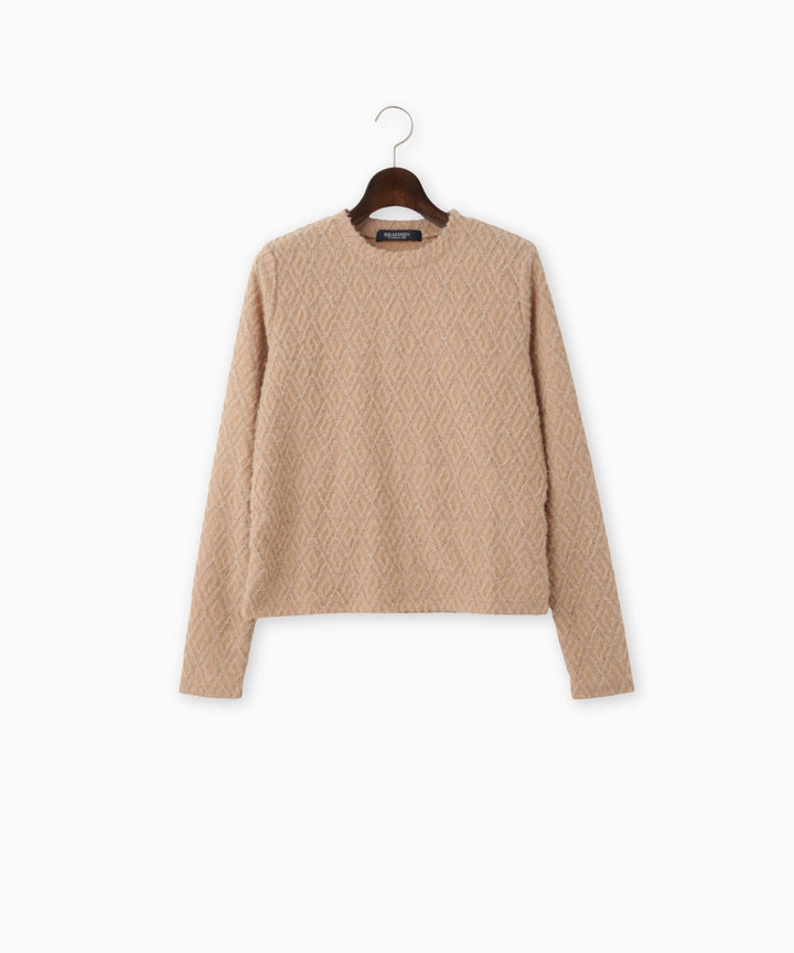 ダイヤジャガードクルーネックインナー