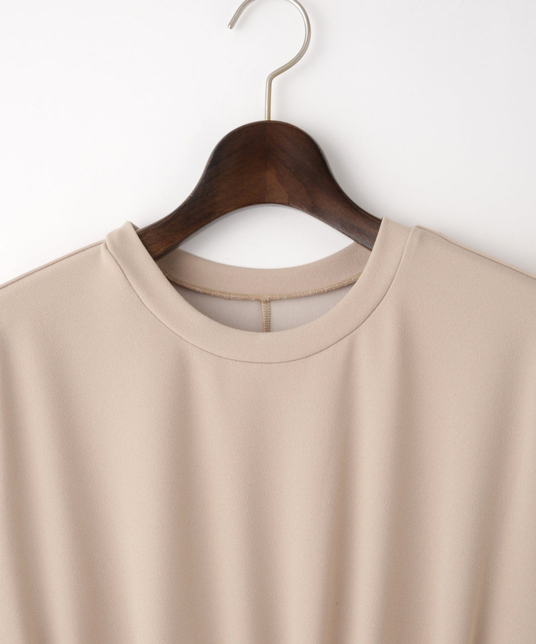 異素材切替ドロストカットソーワンピース