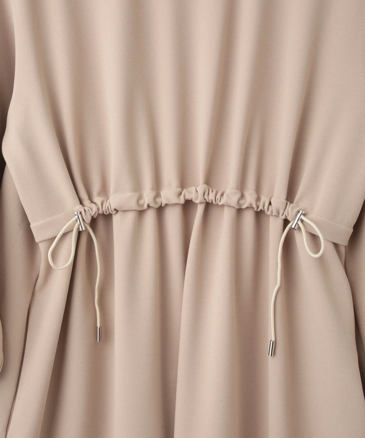 異素材切替ドロストカットソーワンピース