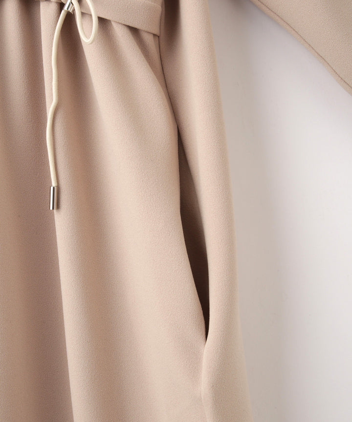 異素材切替ドロストカットソーワンピース