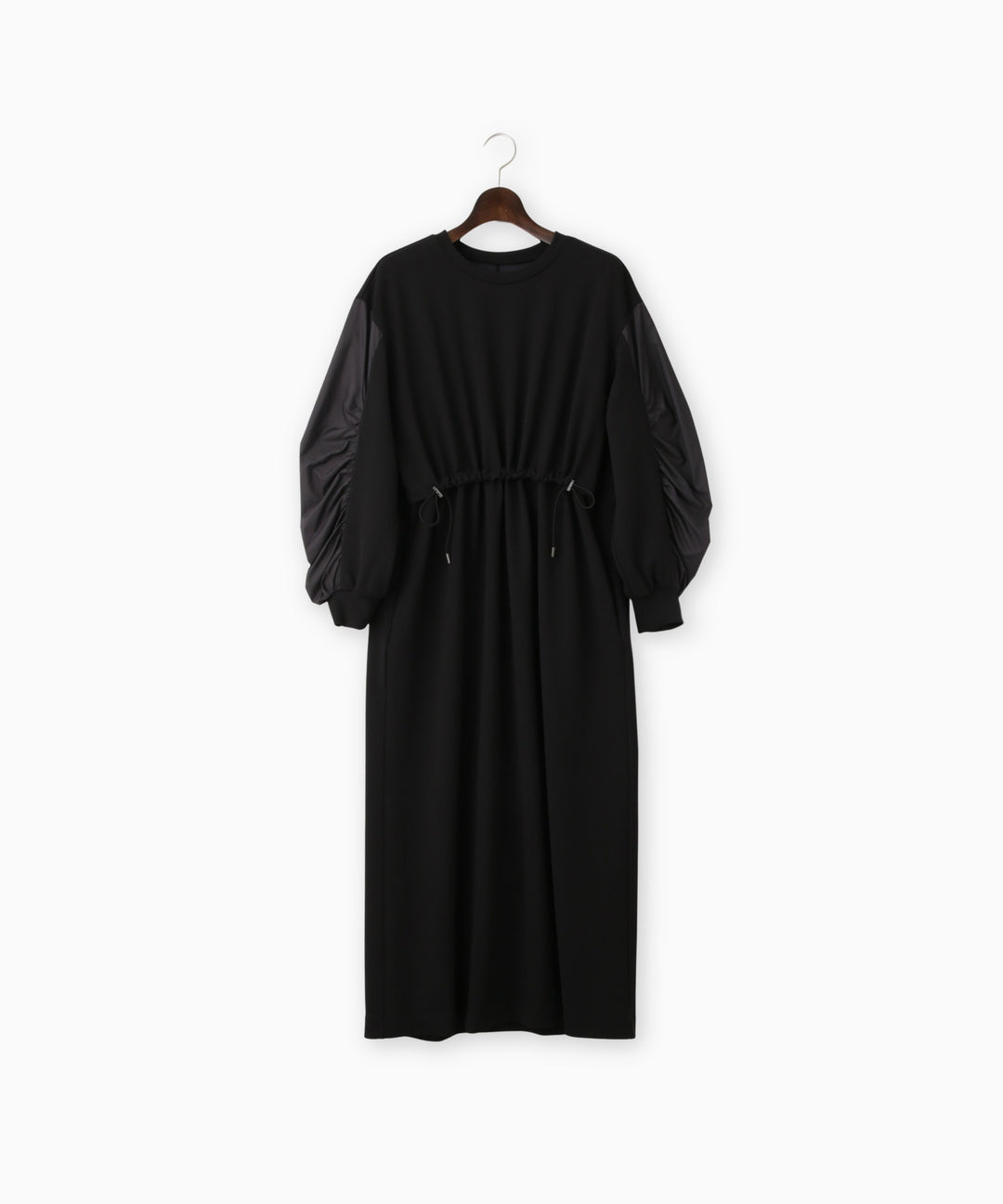 異素材切替ドロストカットソーワンピース