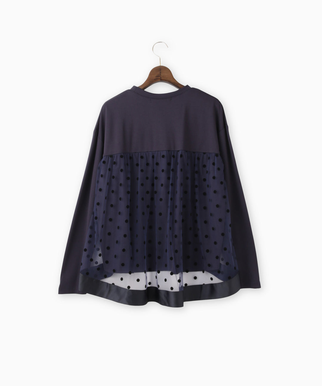 ドットチュールレイヤードカットソー