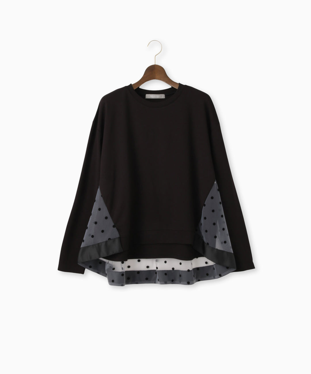 ドットチュールレイヤードカットソー