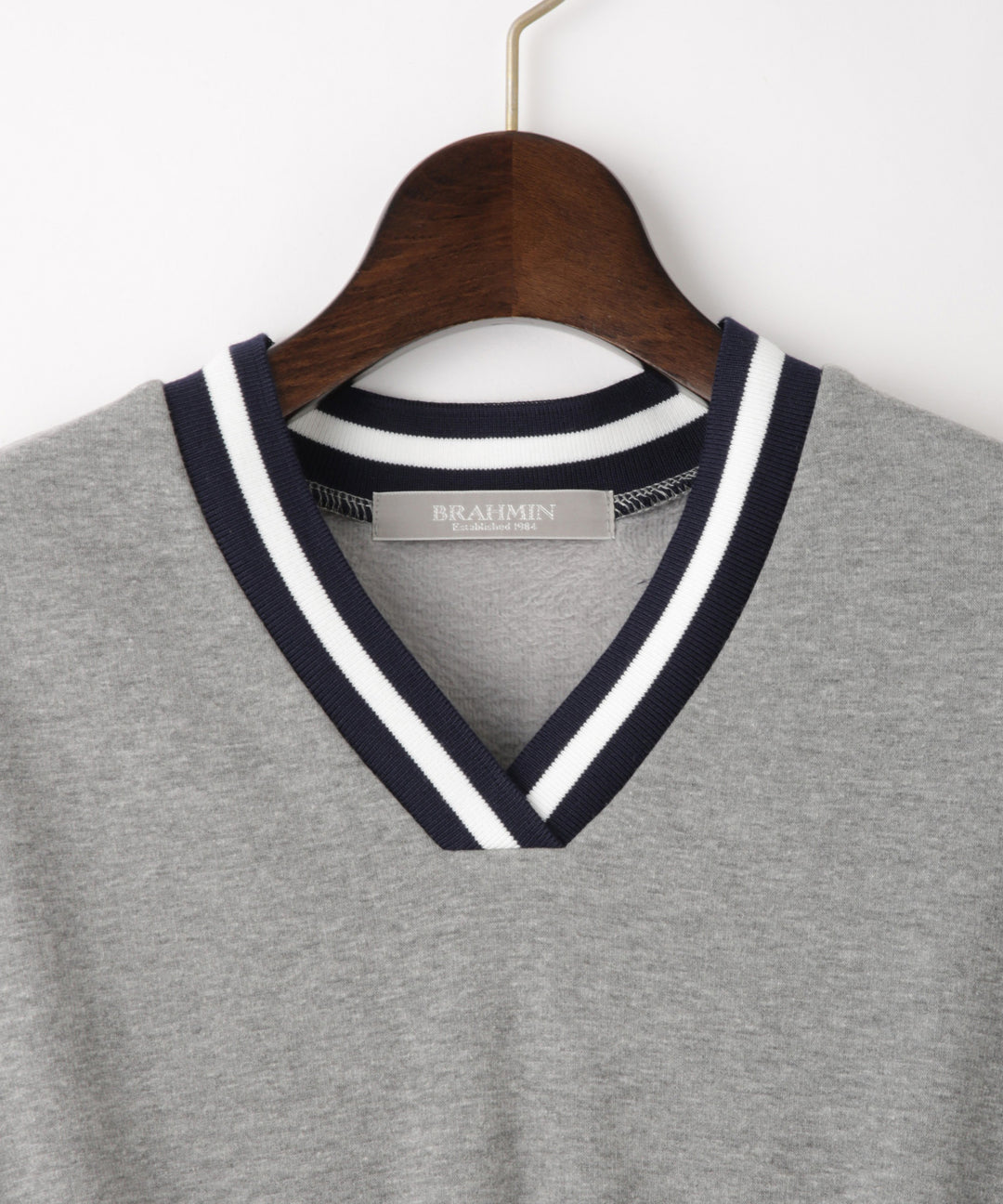 裏起毛ボーダーリブワンピース