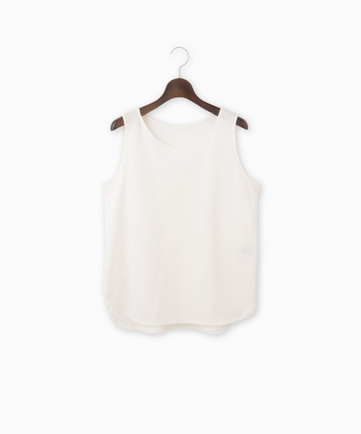 Back satin tank top