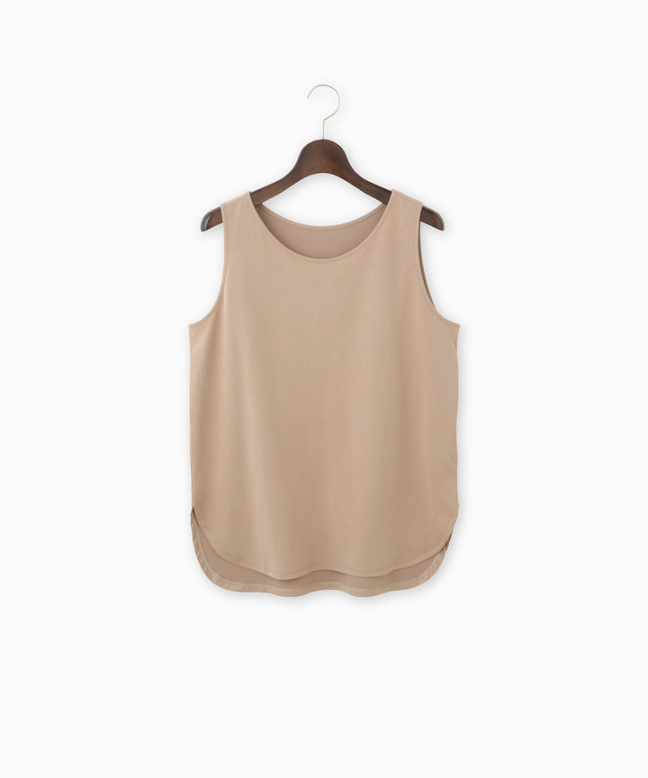 Back satin tank top