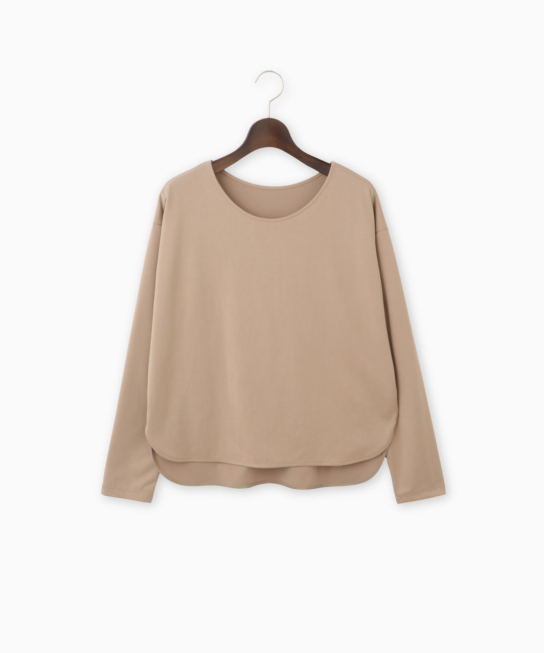 バックサテンロングTシャツ
